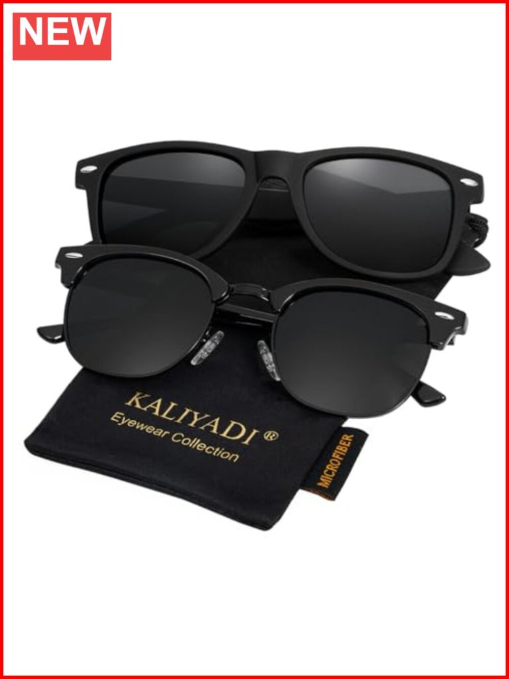 Polarized Sunglasses Semi-Rimless Frame UV Blocking Driving Fishing